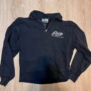 Roots Men's Navy Zip-Up Sweater